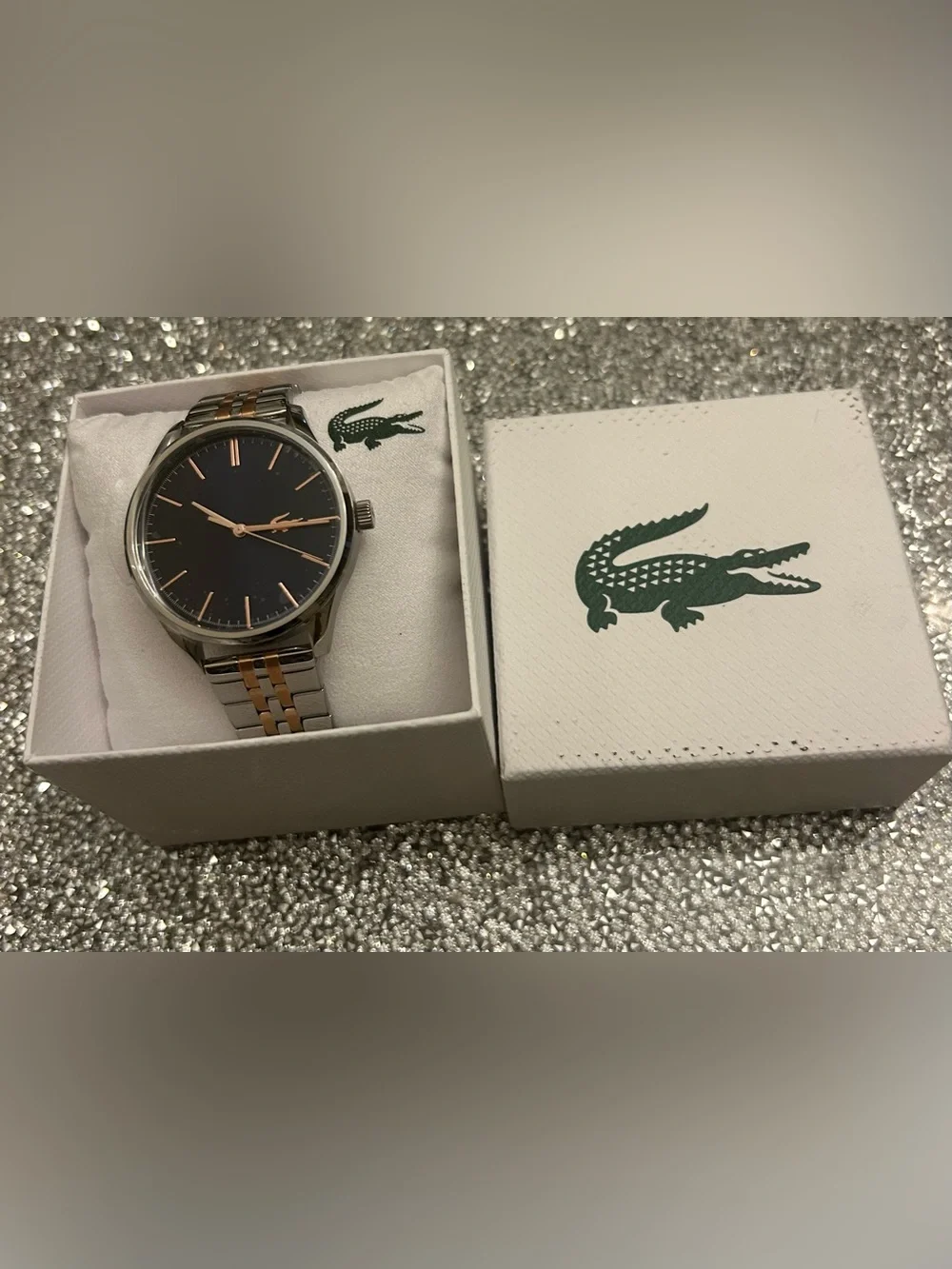 Lacoste 2011048 Men's Vienna Two-Tone Stainless Steel Bracelet Watch 42mm